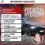 WALSER Hagelschutz Abdeckplane Auto, Auszeichnung Sehr Gut* Auto Hagelschutzplane, Abdeckplane Auto Premium Hybrid, Autogarage Abdeckung, Abdeckung Auto 100% Polyester – Bild 3