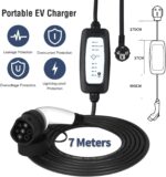 EVIEUN Typ 2 EV Ladegerät 7m, Tragbar, 3.6KW, 6-16A, Schnellladung für Zuhause – Bild 2
