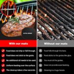 SPGOOD BBQ Grillmatte, Antihaft Teflon Grillmatten Grillplatte Gasgrill, Backpapier Wiederverwendbar,für Holzkohlegrill, Elektronischen Grill, Backofen, PFOA-Frei – Bild 4