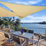 WOLTU Sonnensegel wasserabweisend Sonnenschutz Polyester Windschutz mit UV Schutz für Garten Terrasse Camping – Bild 2