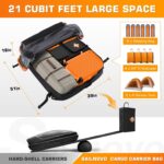 Sailnovo Auto Dachbox 21 Kubikfuß Faltbare Wasserdicht 1000D mit Anti-Rutsch-Matte