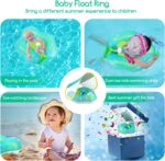 Rismise Baby Schwimmring mit abnehmbarem Sonnendach - Schwimmhilfe für Babys 3-36 Monate – Bild 3