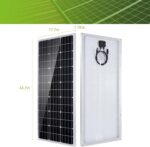 Topsolar Solarpanel Set – Monokristallines Solarmodul für Wohnmobil & Boot, inkl. Solar-Laderegler, hoher Wirkungsgrad