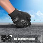 COFIT Motorradhandschuhe für Damen & Herren, atmungsaktiv mit Hartknöchelschutz & Touchscreen für BMX, ATV, MTB & Radfahren – Bild 3
