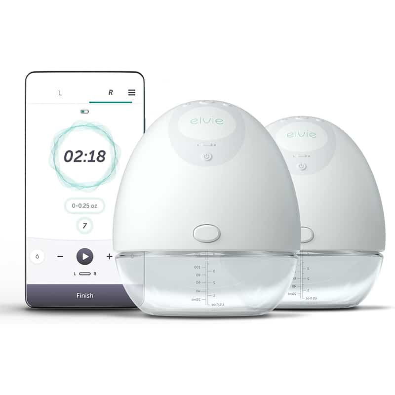 Elvie1 Elvie Pump – Elektrische Milchpumpe für leichtes Abpumpen, bequeme, tragbare Stillpumpe, mit App-Funktion, um den Abpump-Verlauf zu verfolgen… – Bild 1