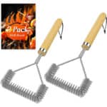 2 pack, mini Holzgriff Grillbürste
