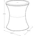 Keter Pacific Cool Bar, 3-in-1 Cocktailtisch, Couchtisch und Outdoor Eiskühler in Rattanoptik, UV-geschützt und wetterfest, braun, Kühlbox 30l Volumen – Bild 11
