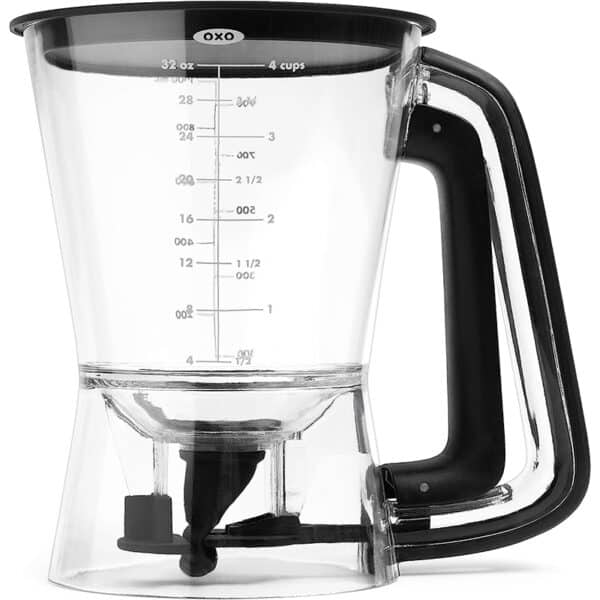 OXO Good Grips -Mechanischer Handmixer-Eierschneider-Eierseparator-Omelett-Spatel-Omelettewender-Pfannkuchenwender-Set zum Pochieren von Eiern-Teigspender