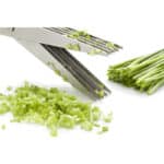 CCRoom Kräuterschere Küchenschere Edelstahl Scissors Herb mit 5 Klingen,Kräuter Schere Cutter Klinge Multi Scheren mit Reinigung Kamm – Bild 3