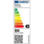 Westinghouse Lighting 132 cm Deckenventilator Bendan 72557 mit Einzelleuchte und fünf Flügeln, Ausführung in seidenmattem Chrom mit Opalmilchglas – Bild 8