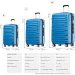 BEIBYE Zwillingsrollen Reisekoffer Koffer Trolleys Hartschale M-L-XL-Set in 13 Farben – Bild 6