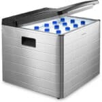 Dometic CombiCool RC 2200 EGP, lautlose, elektrische Absorber-Kühlbox aus Aluminium mit Gas-Anschluss 50 mbar, 40 Liter, 12 V und 230 V für Auto, Lkw und Steckdose