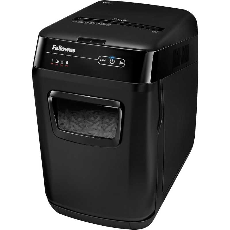 fellowes Fellowes Auto-Feed 150C Partikelschnitt Aktenvernichter (P-4), 150 Blatt, für 1-3 Nutzer im Büro oder Home Office mit SilentShred, geeignet zur Datenschutz-Grundverordnung – Bild 1