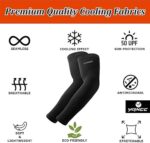 YQXCC 4 Paare Kühlung UV-Schutz Ärmlinge, UPF 50+ Arm Sleeves Tattoo Cover für Frauen Männer Radsport Golf Radfahren – Bild 5