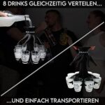 Schnapskrake ® - Das Original- Getränkeverteiler für 8 Personen - Made in Germany - Verteiler - Ausgiesser – Bild 2