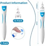 Chimoo Ohrenschmalz Entferner,19 Stück Ohrenreiniger Q Grips Ohrenreiniger Ohrenschmalz Entferner 360° Spirale Silikon Ohrreiniger Ohrenschmalz Entferner Sauger mit 16 Ersatzköpfe Cleaner Ear Cleaner – Bild 7
