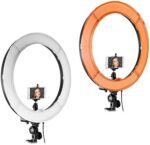 NEEWER Ringlicht mit Stativ Set 18 Zoll/45cm Aussen 55W 5600K Dimmbare LED Ringleuchte mit Bluetooth Fernbedienung für Handy/Kamera für YouTube TikTok Self Porträt Foto,Tätowierer,Make up,Salons – Bild 9