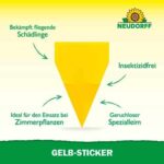 Neudorff Gelbsticker gegen kleine fliegende Schädlinge wie Trauermücken, insektizid frei, geruchlos, 10 Stück – Bild 2