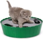 Pawaboo Katzenspielzeug Elektrische Maus, Interaktiv Kätzchen Spielzeug Katzenbett Kratzmatte Katzenminze, Süss und Sicher Spielzeug Spielball für Kleine Katze Spiel Beissen Kauen