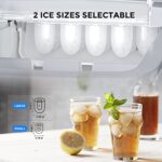 Eiswürfelmaschine Klare Eiswürfel, Selbstreinigende Eismaschine, 9 Würfel in 6 Minuten fertig, 15KG in 24 H, Tragbare Ice Maker Cube Maschine für Zuhause/Küche/Büro/Bar – Bild 5