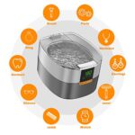 Ultraschallreinigungsgerät Ultraschallreiniger Ultraschallgerät KECOOLKE Sonic Cleaner mit digitalem Timer für Brillen, Ringe, Münzen, Fingerringe, Geld, Zahnersatz – Bild 4