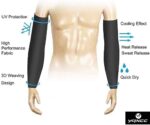 YQXCC 4 Paare Kühlung UV-Schutz Ärmlinge, UPF 50+ Arm Sleeves Tattoo Cover für Frauen Männer Radsport Golf Radfahren – Bild 4
