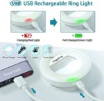 RealPlus Selfie Ringlicht Handy, Handy Licht, Ringleuchte mit Clips mit 40 LEDs und 3 Lichtmodi, dimmbares Video Licht für Telefon, Tablet, Laptop, Live-Streaming – Bild 4
