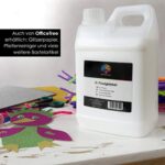 OfficeTree 2 Liter Bastelkleber Transparent Trocknend - Bastel Kleber - Lösungsmittelfreier Flüssigkleber für Kinder geeignet – Bild 4