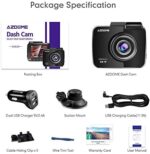 AZDOME Autokamera mit 4K Auflösung, WiFi Dashcam mit GPS und Loop-Aufnahme, Dash Cam mit 170° Weitwinkelobjektiv und Nachtsicht, Dash Camera mit G-Sensor, Parkmonitor und Bewegungserkennung – Bild 7