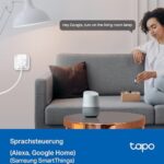 TP-Link Tapo Smart WLAN Steckdose Tapo P110 mit Energieverbrauchskontrolle, Smart Home Alexa Steckdose, funktioniert mit Alexa, Google Home, Sprachsteuerung, Fernzugriff, Kein Hub notwendig, – Bild 5