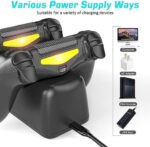 PS4 Controller Ladestation, Playstation 4 Controller Ladestation mit 1,8 Stunden Ladechip, PS4 Charger Dock Staion, Controller Ladestation für Sony Playstation 4/PS4/Pro/PS4 Slim Controller – Bild 4