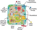 Haba 301056 - Magnetspiel Stadtlabyrinth, pädagogisches Holzspielzeug für Kinder ab 2 Jahren, schult die Logik und Feinmotorik – Bild 3