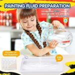 Coodoo Wassermarmorierfarbe für Kinder – Kunst und Handwerk für Mädchen und Jungen, Bastelsets, für Kinder im Alter von 6 Jahren – Bild 2