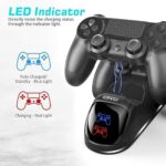 PS4 Controller Ladestation, Playstation 4 Controller Ladestation mit 1,8 Stunden Ladechip, PS4 Charger Dock Staion, Controller Ladestation für Sony Playstation 4/PS4/Pro/PS4 Slim Controller – Bild 2