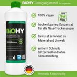 BiOHY Reinigungsmittel für Saugwischer | 1200 Konzentrat für alle Nass-Trockensauger | ideal für Fliesen, PVC, Parkett, Laminat & Teppich | streifenfreier Glanz – Bild 2