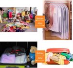 Niviy Kleidersack Anzug Hochwertiger Kleidersäcke, Atmungsaktiver Stoff, für Anzüge Kleider Mäntel Sakkos Hemden Abendkleider Anzugsack Aufbewahrung Kleiderhülle – Bild 7