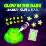 Original Stationery Galaxy Slime Kit mit Glow in The Dark Kleber und Sternen- Glitter & Galactic ! DIY Galaxie-Schleim Set um im Dunkeln Leuchtendem Galaktischen Schleim Machen – Bild 2