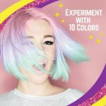GirlZone Geschenke für Mädchen - Haarkreide-Set für kleine und grosse Mädchen - Auswaschbare Temporäre Haarfarben Geschenke für Kinder - 10 x Haarfärbestifte - Auswaschbare – Bild 3