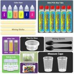Desire Deluxe Schleim Set (30 teilig) zum selber Machen, ideales Slime Spielzeug für Kinder ab 3 4 5 6 7 8 9 10 Jahren, Wissenschaft Lernspiel, Geschenk für Jungen und Mädchen – Bild 3