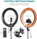 NEEWER Ringlicht mit Stativ Set 18 Zoll/45cm Aussen 55W 5600K Dimmbare LED Ringleuchte mit Bluetooth Fernbedienung für Handy/Kamera für YouTube TikTok Self Porträt Foto,Tätowierer,Make up,Salons – Bild 7