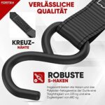 FORTEM Spanngurte - 4 Weiche Zurrschlaufen, Zurrgurte Spanngurte mit Haken aus Beschichtetem Metall - Gummigriffe – Bild 5
