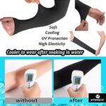 YQXCC 4 Paare Kühlung UV-Schutz Ärmlinge, UPF 50+ Arm Sleeves Tattoo Cover für Frauen Männer Radsport Golf Radfahren – Bild 3