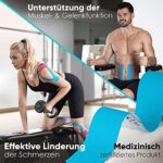 Health Press Kinesiotapes - 2 Kinesiologie Tape Rollen Kinesiotape - Profi Physio Tape und Sporttape - Hautfreundliche Tapes DERMATEST SEHR GUT – Bild 4
