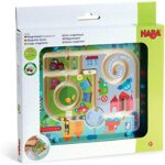 Haba 301056 - Magnetspiel Stadtlabyrinth, pädagogisches Holzspielzeug für Kinder ab 2 Jahren, schult die Logik und Feinmotorik – Bild 7