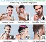 Brightup Barttrimmer Herren - Bartpflegeset mit Haarschneidemaschinen, Haartrimmer, elektrischem Rasierer - IPX7 wasserdicht für Schnurrbart, Gesicht, Nase, Ohren, Körper und Intimbereich – Bild 2