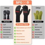 SPGOOD Hitzebeständige Grillhandschuhe, 800°C, Feuerschutz für Küche & BBQ – Bild 5