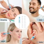 Chimoo Ohrenschmalz Entferner,19 Stück Ohrenreiniger Q Grips Ohrenreiniger Ohrenschmalz Entferner 360° Spirale Silikon Ohrreiniger Ohrenschmalz Entferner Sauger mit 16 Ersatzköpfe Cleaner Ear Cleaner – Bild 5