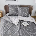 BEDSURE Bettwäsche 4teilig Bettbezug - Bettwäsche-Sets Mikrofaser mit 2 mal Kissenbezüge, ÖKO-TEX Bettwäsche Set Muster mit Reissverschluss – Bild 3