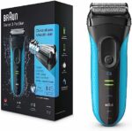Braun Series 3 ProSkin Rasierer Herren, Elektrorasierer mit Präzisionstrimmer, wiederaufladbarer und kabelloser elektrischer Rasierer, 45 Min Laufzeit, Wet&Dry, Geschenk Mann
