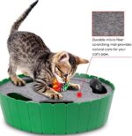 Pawaboo Katzenspielzeug Elektrische Maus, Interaktiv Kätzchen Spielzeug Katzenbett Kratzmatte Katzenminze, Süss und Sicher Spielzeug Spielball für Kleine Katze Spiel Beissen Kauen – Bild 6